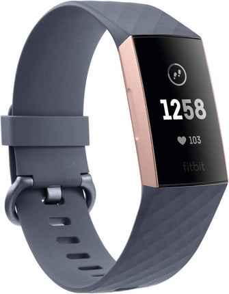 Buy Fitbit,Fitbit Charge 3 Advanced Fitness Tracker with Heart Rate, Swim Tracking & 7 Day Battery - Rose-Gold/Grey, One Size - Gadcet.com | UK | London | Scotland | Wales| Ireland | Near Me | Cheap | Pay In 3 | Watches