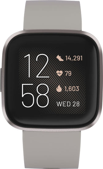 Fitbit,Fitbit Versa 2 Smart Watch - Grey Alu / Stone Band - Gadcet.com