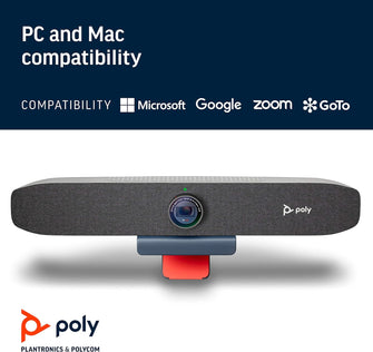 Poly Studio P15 Personal Video Bar - Premium 4K Webcam - Camera, Mics & Speaker - 4