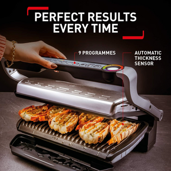 Tefal OptiGrill+ XL [GC722D40] Intelligent Health Grill, 9 Automatic Settings, Stainless steel, 2180W, 6-8 Portions, 48.9 x 38.2 x 22.8 cm - 3
