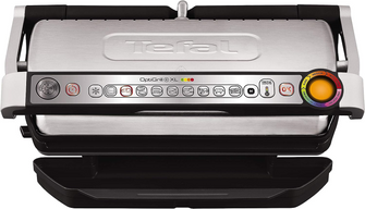 Tefal OptiGrill+ XL [GC722D40] Intelligent Health Grill, 9 Automatic Settings, Stainless steel, 2180W, 6-8 Portions, 48.9 x 38.2 x 22.8 cm - 1
