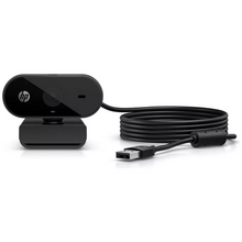 HP PC Webcam 320, 1080p FHD, Compatible with Chrome, Auto Light Corrector, Built-in Microphone, 66 Degree Wide Angle Field of View, Support with 360 Degree Swivel Clip [Black] - 1