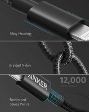 Anker USB C to Lightning Cable, New Nylon USB-C to Lightning Charging Cord - 5