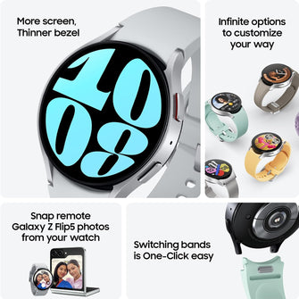 Samsung Galaxy Watch6 Smart Watch, Fitness Tracker, Bluetooth, 44mm, Graphite - 4