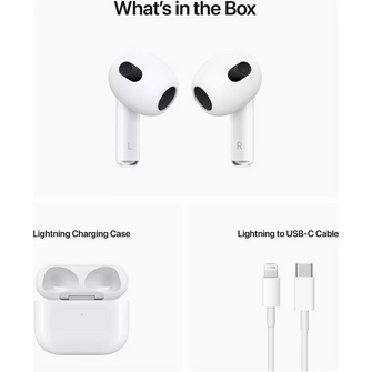 APPLE AirPods with Lightning Charging Case (3rd generation) [White] - 7