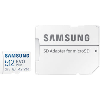 Samsung Evo Plus microSD SDXC U3 Class 10 - 130MB/s - 512GB - 3