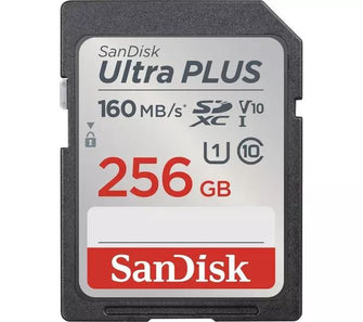 SANDISK Ultra Plus Class 10 SDXC - Up-To 160MB/S - 256 GB - 1