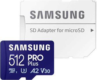 Samsung PRO Plus SD Card, 512 GB, With UHS-I U3 Interface, Full HD & 4K UHD, Read Speed 180 MB/s, Write Speed 130 MB/s, 512GB - 6