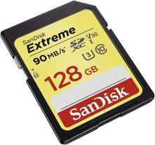 SanDisk Extreme 128GB SDXC Memory Card up to 90MB/s, Class 10, U3, V30 - 3