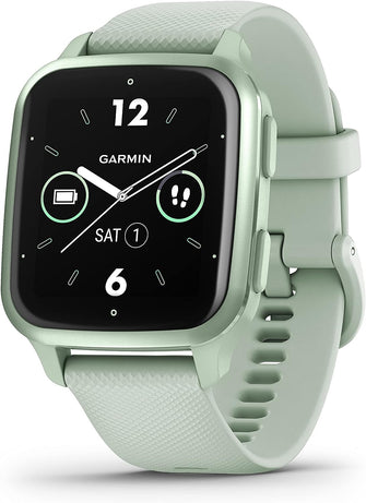 Garmin Venu SQ 2 GPS Smartwatch with All-day Health Monitoring, Cool Mint and Metallic Mint - 1