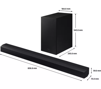 SAMSUNG HW-C450/XU 2.1 Wireless Sound Bar with DTS Virtual: X - 3