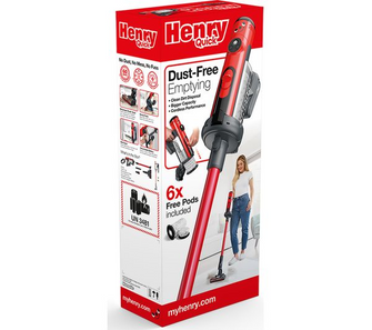 NUMATIC Henry Quick HEN.100 Cordless Vacuum Cleaner - Red - 2