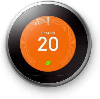 Google Nest Learning Thermostat 3rd Generation, Stainless Steel - Smart Thermostat - A Brighter Way To Save Energy - 1