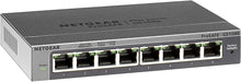 NETGEAR GS108E 8-Port Ethernet Plus Switch, Gigabit Switch with Desktop or Wall Mounting Options and Limited Lifetime Support - 1