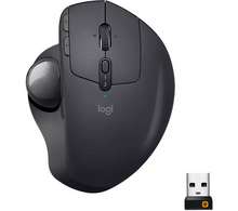 Logitech MX Ergo Wireless Trackball Mouse, Bluetooth Or 2.4GHz with Unifying USB-Receiver, Adjustable Trackball Angle, Precision Scroll-Wheel, USB-C Charging Battery, PC/ Mac/ iPad OS - Black - 1