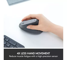 Logitech MX Vertical Ergonomic Mouse, Multi-Device, Bluetooth or 2.4GHz Wireless with USB Unifying Receiver, 4000 DPI Optical Tracking, 4 Buttons, Fast Charging, Laptop/PC/Mac/iPad OS- Black - 5