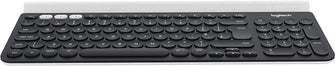 Logitech K780 Multi-Device Wireless Keyboard, QWERTY German Layout - Dark Grey/White - 8