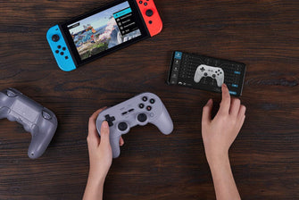 8Bitdo Pro 2 Bluetooth Controller for Switch, PC, macOS, Android, Steam & Raspberry Pi (Gray Edition) - 6