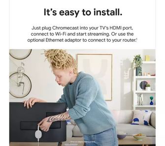 GOOGLE Chromecast HD with Google TV [Snow] - 5