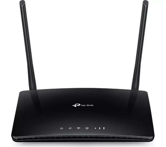 TP-Link AC750 Dual Band 4G LTE Router, SIM Slot Unlocked, WAN/LAN port, Removable Wi-Fi Antennas, Compatible with FDD-LTE and TDD-LTE, No Configuration Required, UK Plug, Black (Archer MR200) - 1