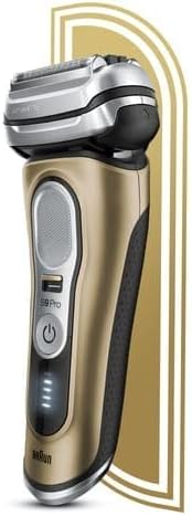 BRAUN Series 9 Pro 9419s Wet & Dry shaver with charging stand and travel case, gold. - 2