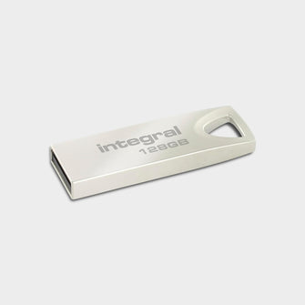 Integral 128GB USB Memory 2.0 Flash Drive Arc with metal casing for keyring, a stylish and elegant solution to transfer and back-up your files - 2