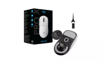 Logitech G PRO X SUPERLIGHT Wireless Gaming Mouse, HERO 25K Sensor, Ultra-light with 63g, 5 Programmable Buttons, 70 hours Battery Life, Zero Additive PTFE Feet, PC/Mac - White - 10