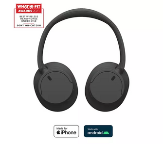 SONY WH-CH720N Wireless Bluetooth Noise-Cancelling Headphones - Black - 2