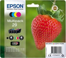 Epson,Epson 29 Strawberry Genuine Multipack, 4-colours Ink Cartridges, Claria Home Ink - C13T29864012 - Gadcet.com