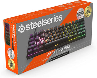 SteelSeries Apex Pro Mini - Mechanical Gaming Keyboard – World’s Fastest Keyboard – Adjustable Actuation – Compact 60% Form Factor – English (QWERTY) Layout - Gadcet.com