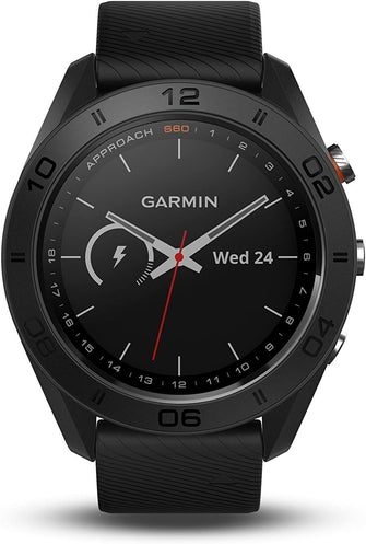 Garmin Approach S60, Premium GPS Golf Watch with Touchscreen Display and Full Color CourseView Mapping, Black w/Silicone Band - Gadcet.com