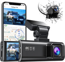 Redtiger,REDTIGER F7N Dash Cam 4K with WiFi GPS Front 4K/2.5K and Rear 1080P Dual Dash Camera for Cars,3.18" Display Dashcam,170° Wide Angle Dashboard Camera Recorder,Parking Monitor,Support 256GB Max - Gadcet.com