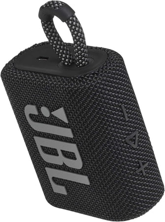 Buy JBL,JBL GO 3 - Wireless Bluetooth portable speaker with integrated loop for travel with USB C charging cable, in black - Gadcet.com | UK | London | Scotland | Wales| Ireland | Near Me | Cheap | Pay In 3 | Speakers