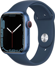 Buy Apple,Apple Watch Series 7 (GPS + Cellular, 45mm) - Blue Aluminium Case with Abyss Blue Sport Band - Regular - Gadcet.com | UK | London | Scotland | Wales| Ireland | Near Me | Cheap | Pay In 3 | Watches