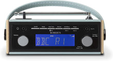 Roberts Rambler BT Retro/Digital Portable Bluetooth Radio with DAB/DAB+/FM RDS Wavebands - Blue - Gadcet.com