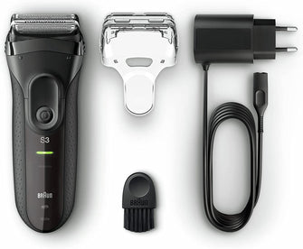 Braun Series 3 ProSkin Electric Shaver, Electric Razor for Men With Pop Up Precision Trimmer, Cordless, Wet & Dry, Gifts For Men, UK 2 Pin Plug, 3020s, Black Razor - Gadcet.com