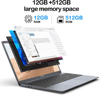 SGIN,SGIN Laptop 15.6-inch 12GB DDR4 512GB ROM SSD, Windows 11, Up to 2.8Ghz, Intel Celeron N4500, Full HD 1920x1080 IPS Display with Laptop Computer - Gadcet.com