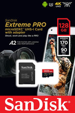 SanDisk Extreme Pro 128GB microSDXC Memory Card + SD Adapter with A2 App Performance + Rescue Pro Deluxe 170MB/s Class 10