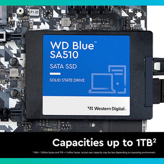 Western Digital,WD Blue SA510 500GB 2.5" SATA SSD with up to 560MB/s read speed - Gadcet.com