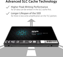 Silicon Power-1TB SSD 3D NAND A55 SLC Cache Performance Boost SATA III 2.5" 7mm (0.28") Internal Solid State Drive