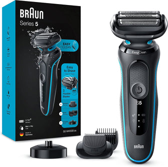 Braun,Braun Series 5 Electric Shaver, With Beard Trimmer, Charging Stand, 2 Pin Bathroom Plug, 50-M4500cs - Gadcet.com