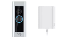 Ring Smart Video Doorbell Pro With Plug In Adaptor - Silver
