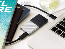Buy WD,Western Digital WD My Passport Portable SSD 512GB, Black/Silver - Gadcet.com | UK | London | Scotland | Wales| Ireland | Near Me | Cheap | Pay In 3 | Hard Drives