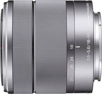 Sony Alpha SEL1855 E-mount 18-55mm F3.5-5.6 OSS Lens - Silver