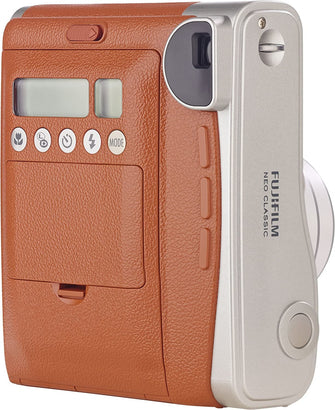 FUJIFILM,Fujifilm instax mini 90 Neo Classic Spot Camera - Brown - Gadcet.com