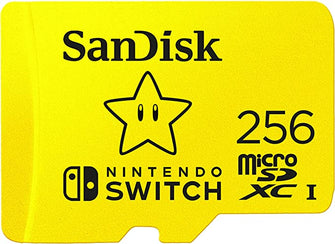 SanDisk 256GB microSDXC Card for Nintendo  Switch Licensed Product, 100 MB/s UHS-I Class 10 U3 Yellow - Gadcet.com