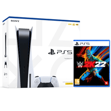 Buy playstation,PlayStation 5 Console Disc Edition + WWE 2K22 for PS5 Game (Bundle) - Gadcet.com | UK | London | Scotland | Wales| Ireland | Near Me | Cheap | Pay In 3 | Video Game Consoles
