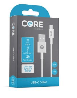 Buy Core,Core USB-C Cable 1M Fast Charge - Gadcet.com | UK | London | Scotland | Wales| Ireland | Near Me | Cheap | Pay In 3 | 