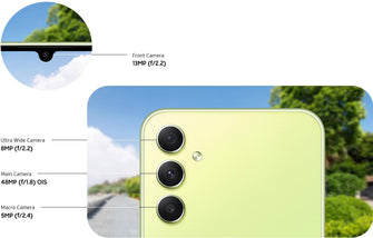 Samsung,Samsung Galaxy A34 5G 8GB RAM, 128GB Storage, Dual Sim, Amazing Lime - Unlocked - International Model - Gadcet.com