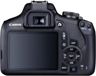 Canon,Canon EOS-2000D DSLR camera EF-S 18-55 mm IS II 24.1 MP Black Optical viewfinder, Built-in flash, Wi-Fi, Full HD Video - Gadcet.com